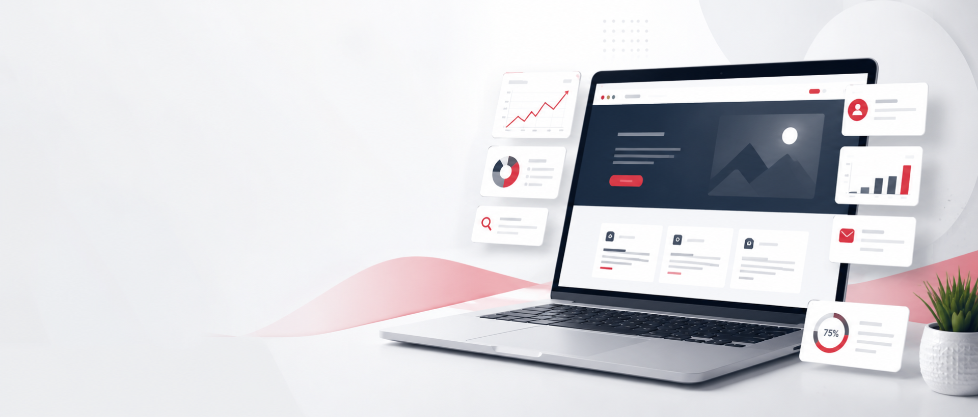 Website development and SEO services dashboard for SMEs